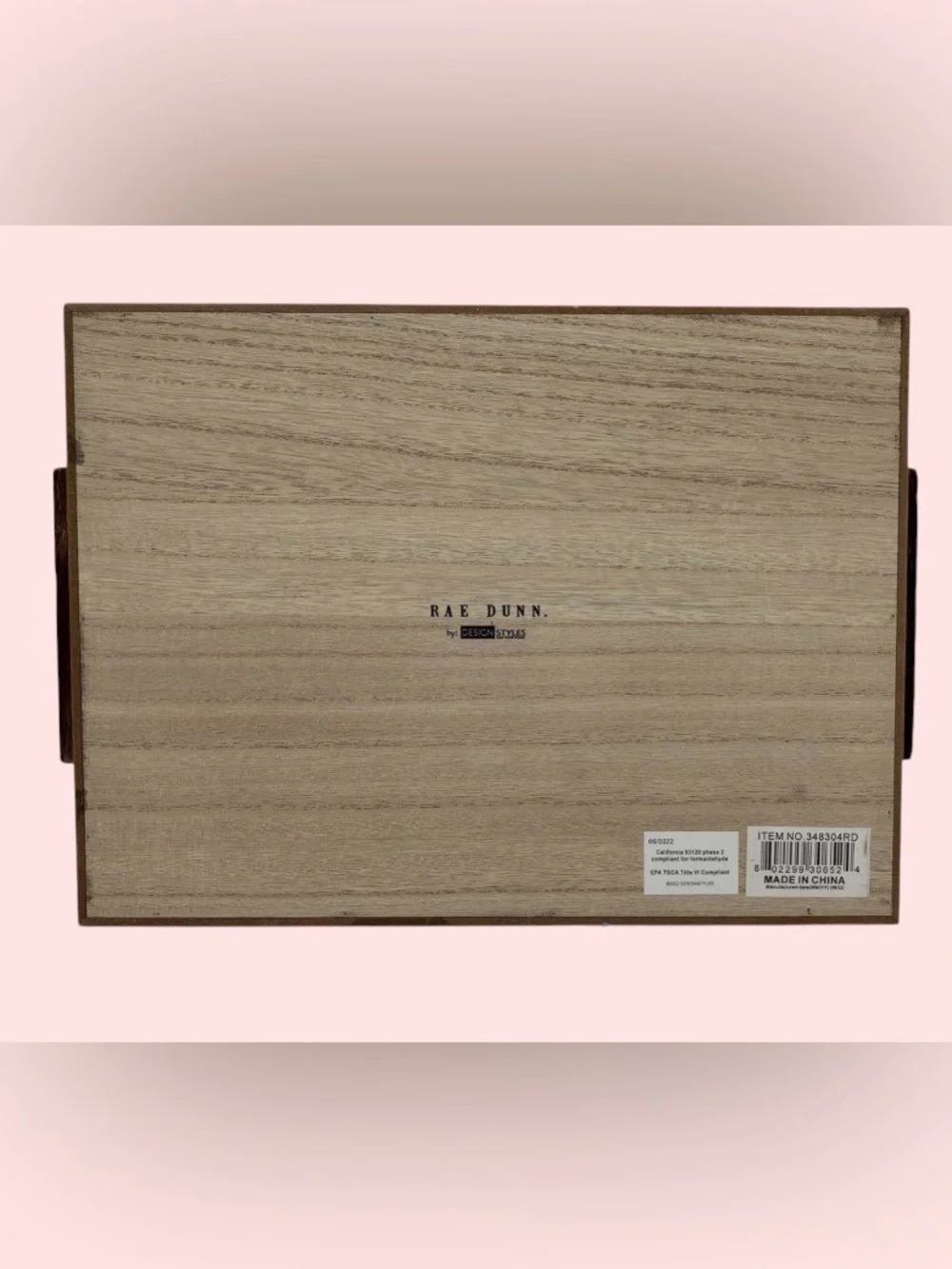 RAE Dunn JEWELRY 15” Box Tray for Rings, Bracelets, Necklaces